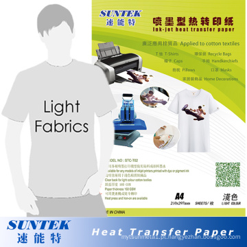 Atacado A4 Light Color Heat Heat Transfer Paper (STC-T02)